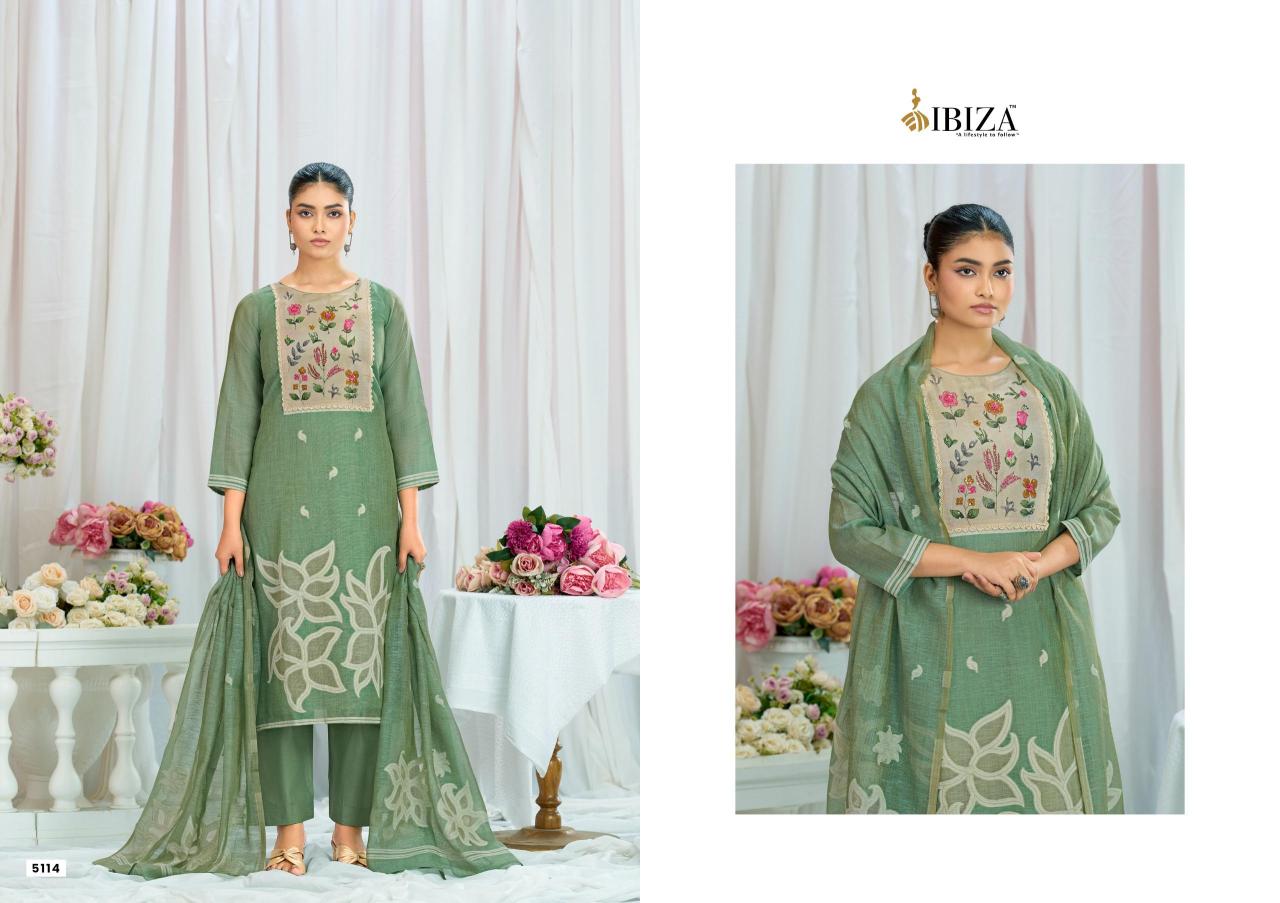 Ibiza chilman designer dress materials wholesale in mumbai